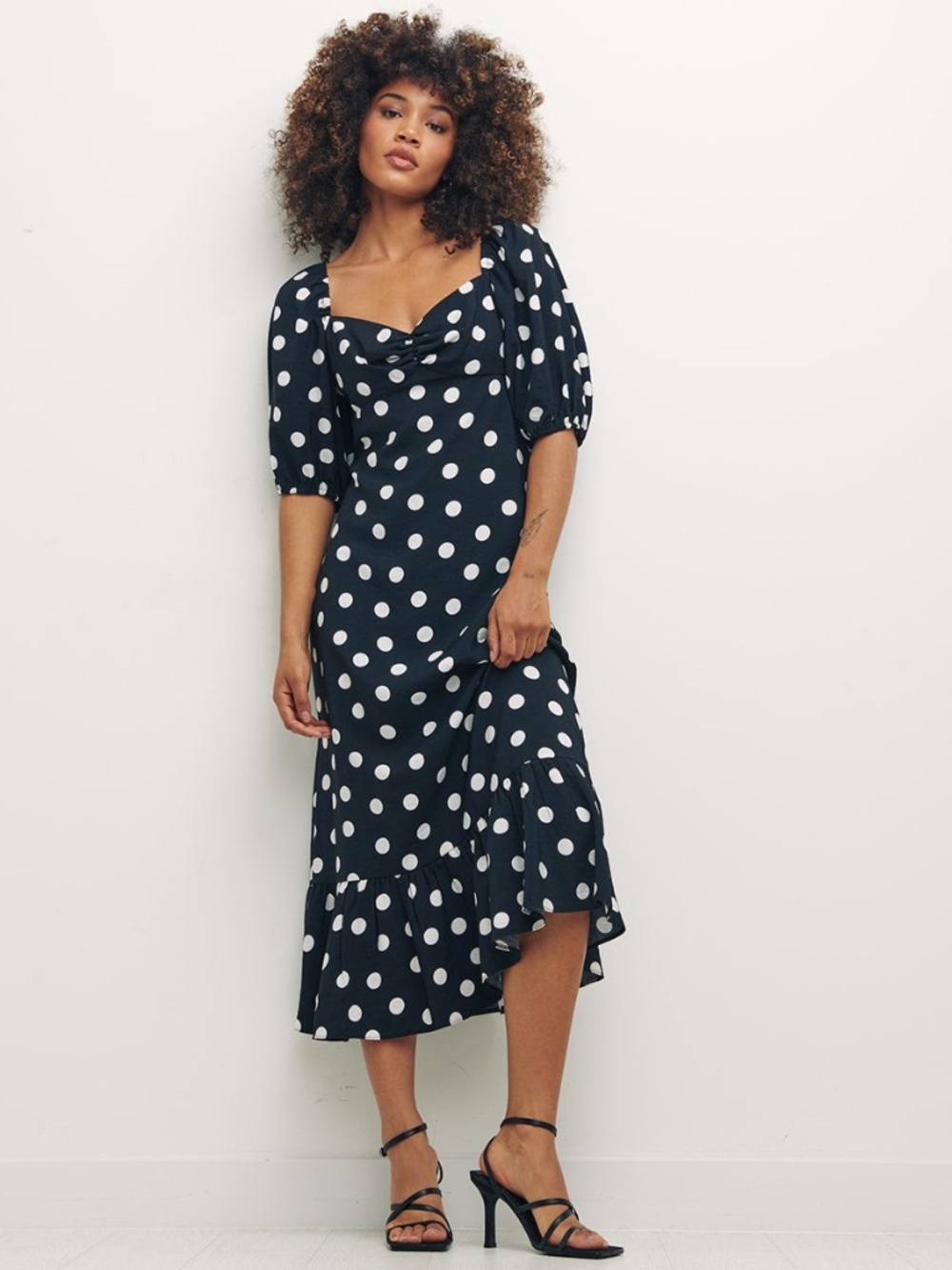 Nobody’s Child Darcie Polka Dot Midi Dress